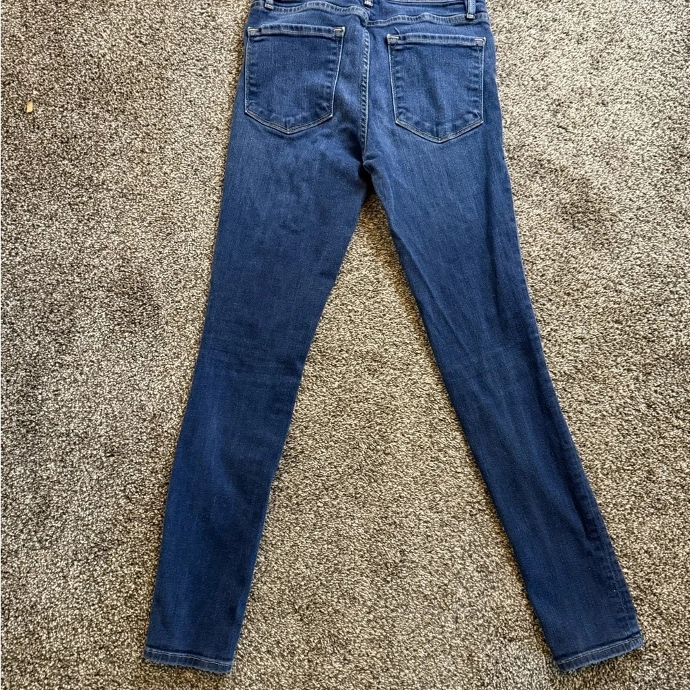 Frame Denim Blue Skinny Jeans Classic Style - Picture 5 of 6
